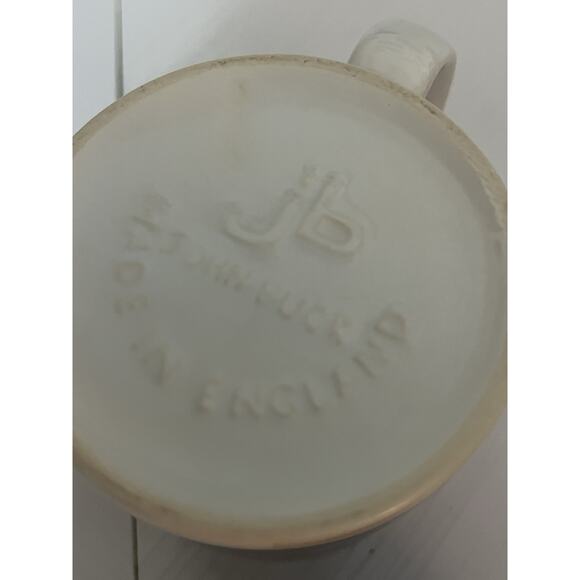 Vtg Saks Fifth Avenue Coffee Mug Tea John Buck Red Black Made England Set Of 2 - Picture 13 of 13